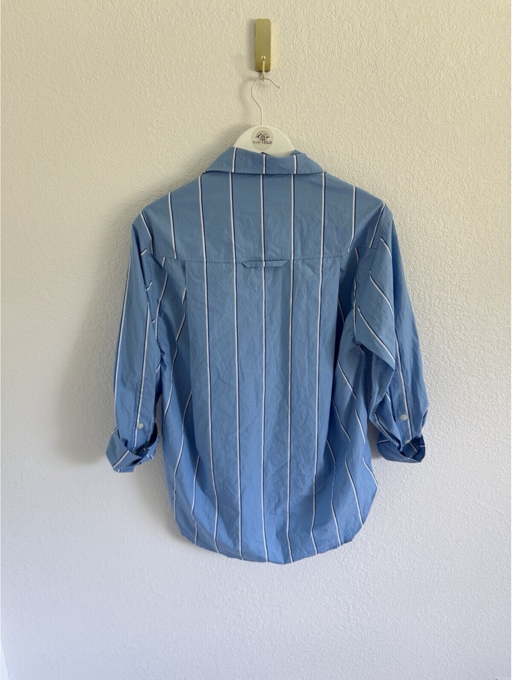 Citizens Of Humanity Kayla Shirt Sz XS Blue 100% Cotton Button Up Sophisticated - Picture 8 of 8